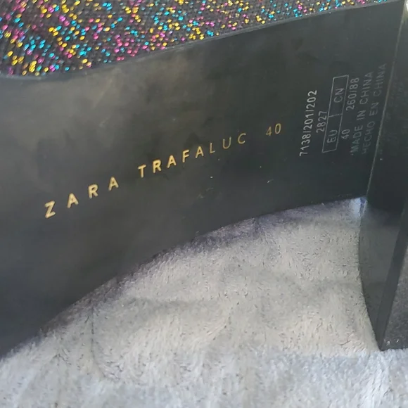 BEAUTIFUL ZARA TRAFALUC SHIMMERY COLORFUL BOOTS